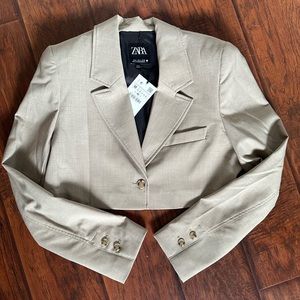 Zara cropped blazer